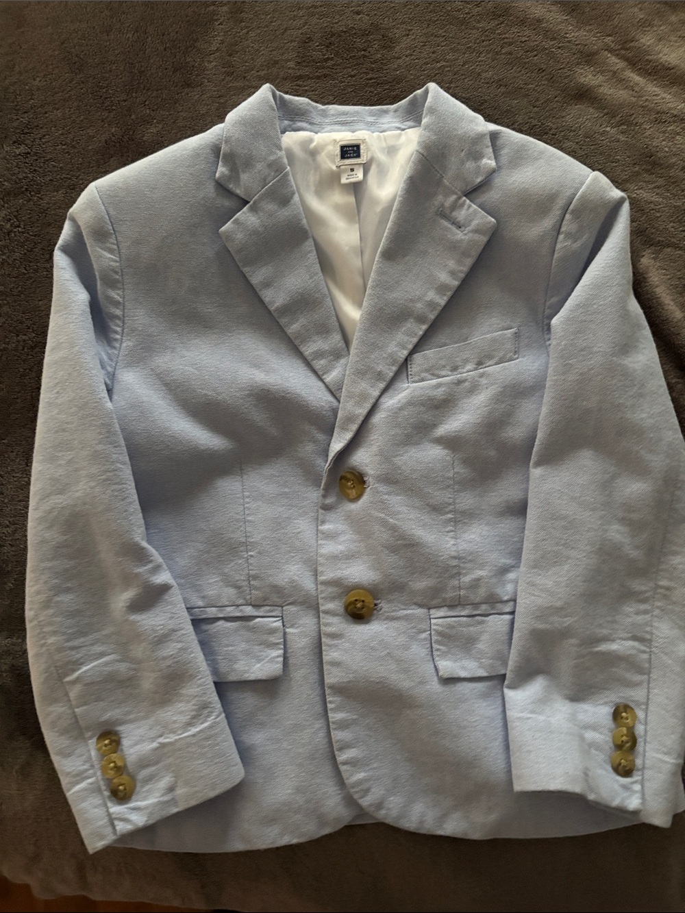 Janie and Jack Boys Light Blue Blazer Size 5